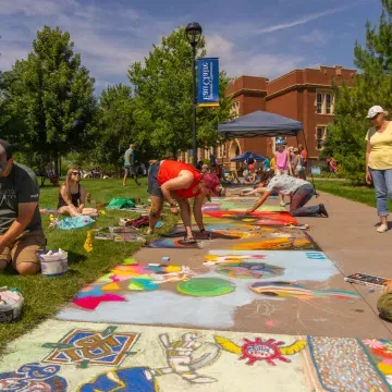 Chalkfest scene 